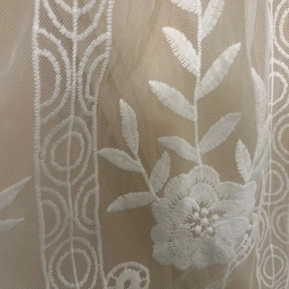 Baltic Born Cream Embroidered Lace Maxi Dress Romantic Boho - Picture 3 of 5